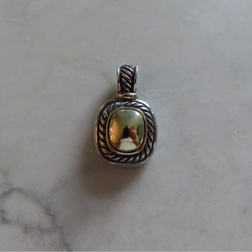 David Yurman Box Chain Necklace with medallion - Picture 9 of 16